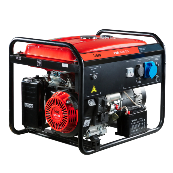 Бензиновый генератор Fubag PRG 6000 ES + Комплект колес и ручек для генераторов в ПОДАРОК портативный фото