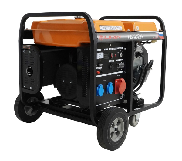 Бензиновый генератор Lifan 12000E3A переносной фото