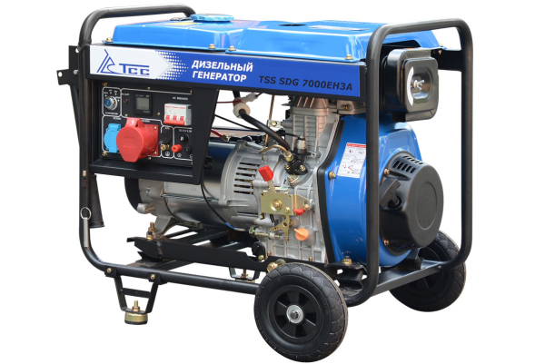Дизельный генератор ТСС SDG 7000EH3A в кожухе МК-2.1 034168 портативный фото