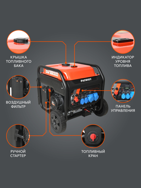 Бензиновый инверторный генератор PATRIOT iGN 11000AWS синхронный фото