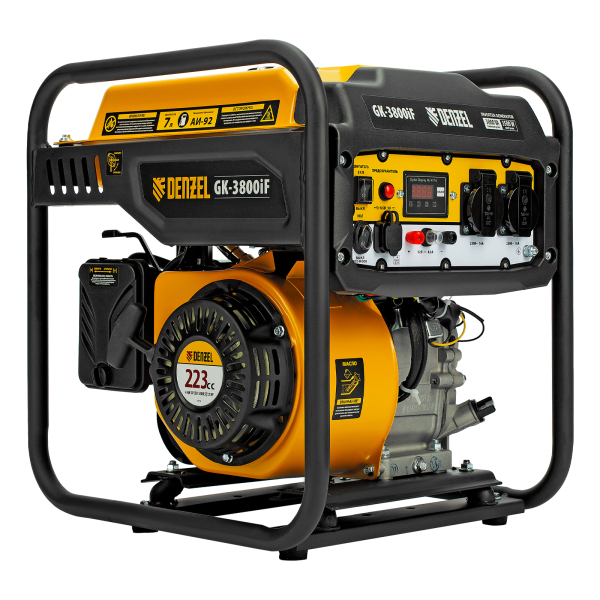 Бензиновый инверторный генератор DENZEL GK-3800iF для дачи фото