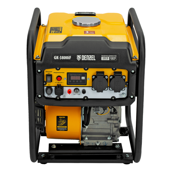 Бензиновый инверторный генератор DENZEL GK-3800iF синхронный фото