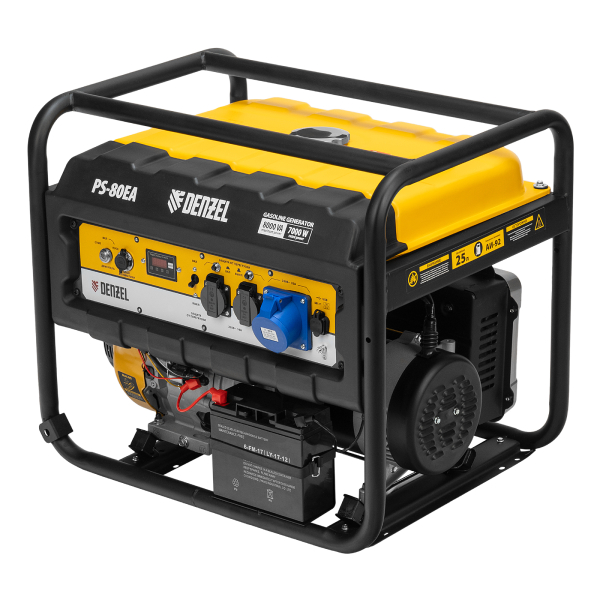 Бензиновый генератор DENZEL PS 80 EA для дома фото